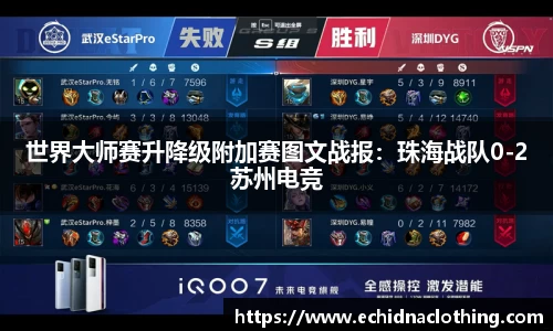 世界大师赛升降级附加赛图文战报：珠海战队0-2苏州电竞